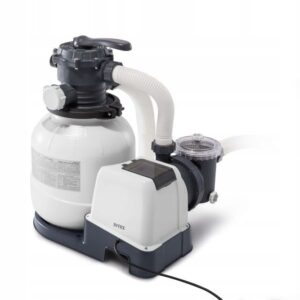 Пясъчна помпа INTEХ WIFI SX2100, 7900L/h, за басейни до 37.8 м³, контрол от телефон, PVC, бяла