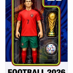 Футболна фигура №7 Football 2026, шампионска купа и футболна топка, спортен комплект, 3+ години