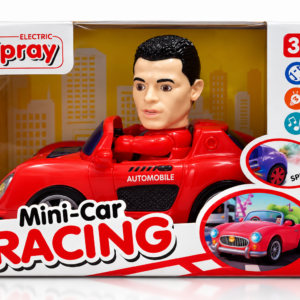Интерактивна кола Mini-Car Racing с шофьор, светлини, музика и водна мъгла, 3+ години