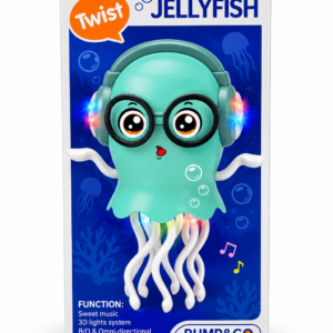 Интерактивна танцуваща медуза Dance Jellyfish, музика, 3D светлини, Bump & Go