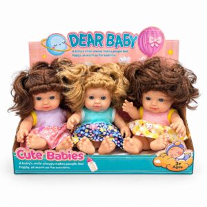 Кукла бебе Dear Baby с дрешки и дълга коса, различни модели, играчка за ролеви игри
