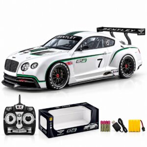 Радиоуправляема спортна кола GT3 с дистанционно управление, светлини, презареждаема батерия, 1:14