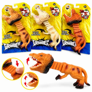 Динозавър Chomp Grabber, интерактивна механична играчка с отваряща се уста, 3 цвята
