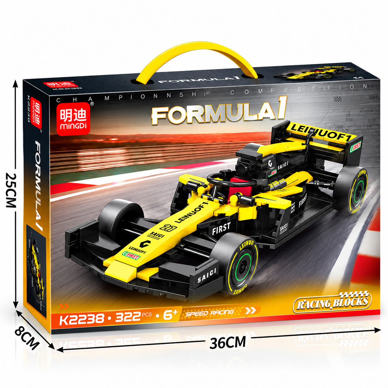 Конструктор състезателен болид Formula 1 Racing Blocks – K2238