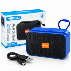 Преносима Bluetooth тонколона KIMISO KMS-M27, 5W, Bluetooth 5.3, FM радио, TWS функция и акумулаторна батерия 800 mAh