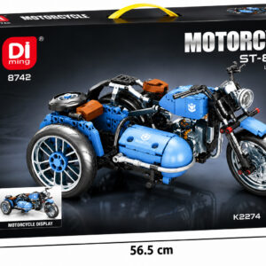 Конструктор триколесен мотоциклет MINGDI Motorcycle с реалистичен дизайн, модел K2274